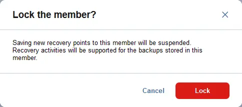 Locking the member