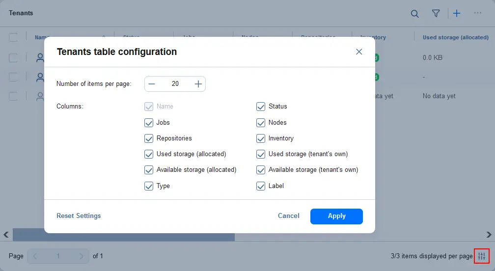 Selecting columns to display